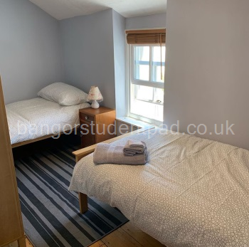 Back bedroom  with both single beds in situ