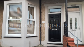Front aspect - whole house is double glazed. Attractive (& safe) front door