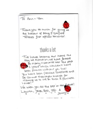 Thank You Letter