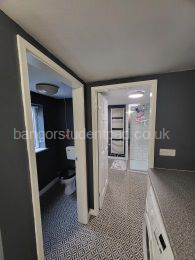 Utility showing shoer room ahead + loo to left