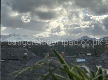 View of Snowdon from attic bedroom