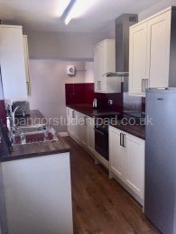 Student Accommodation: Kitchen from lounge doorway